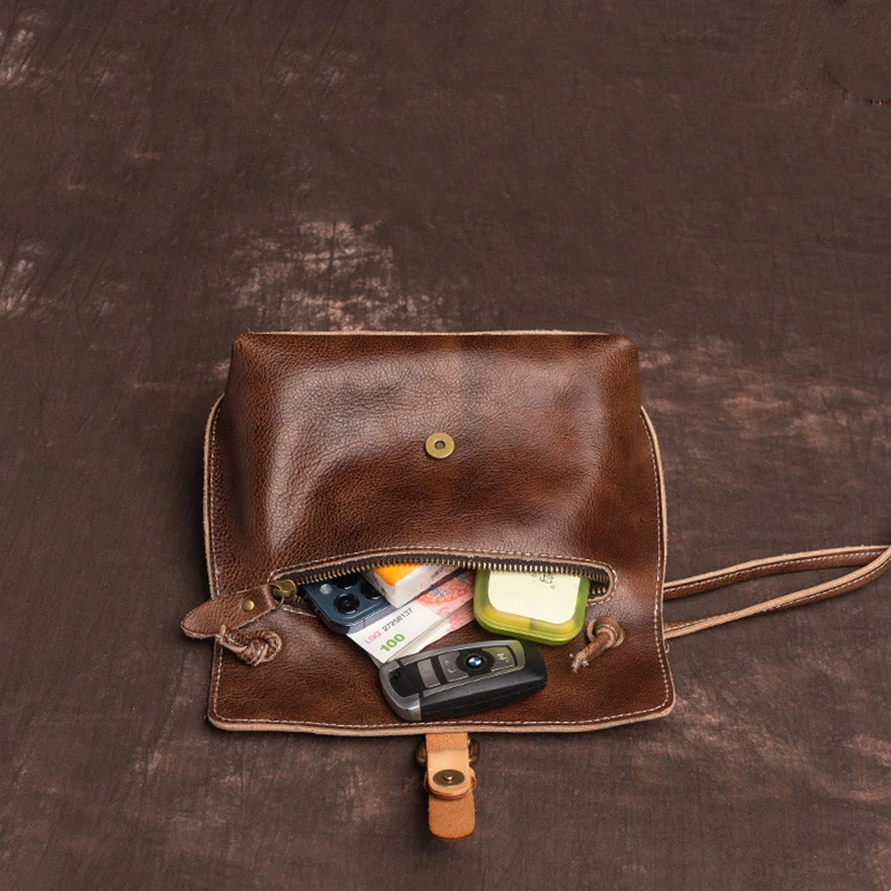 Женская винтажная сумка-мессенджер из натуральной кожи M0018 | Багаж и сумки