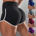 Новые женские спортивные шорты для йоги, летние сексуальные шорты для бега, леггинсы, Короткие штаны с высокой талией, одежда для фитнеса и бега