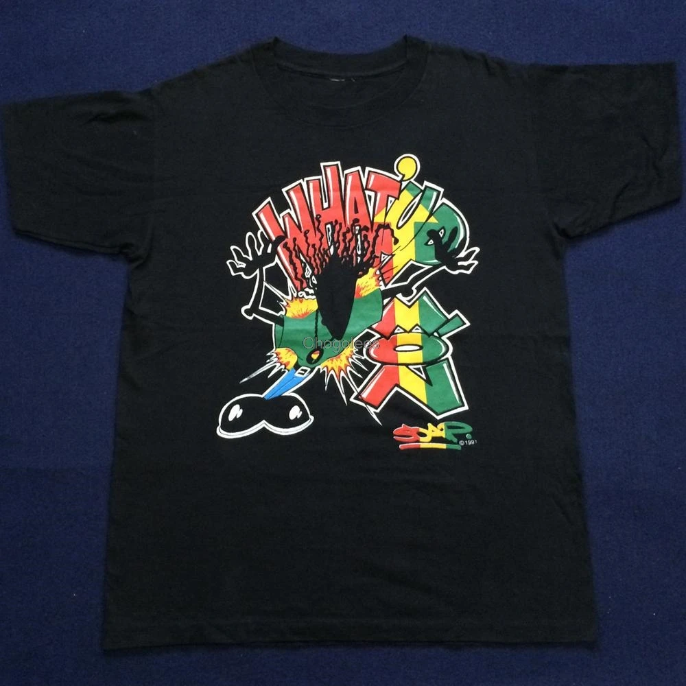 Оригинальная Винтажная футболка с рисунком в японском стиле 90s|Мужские футболки|