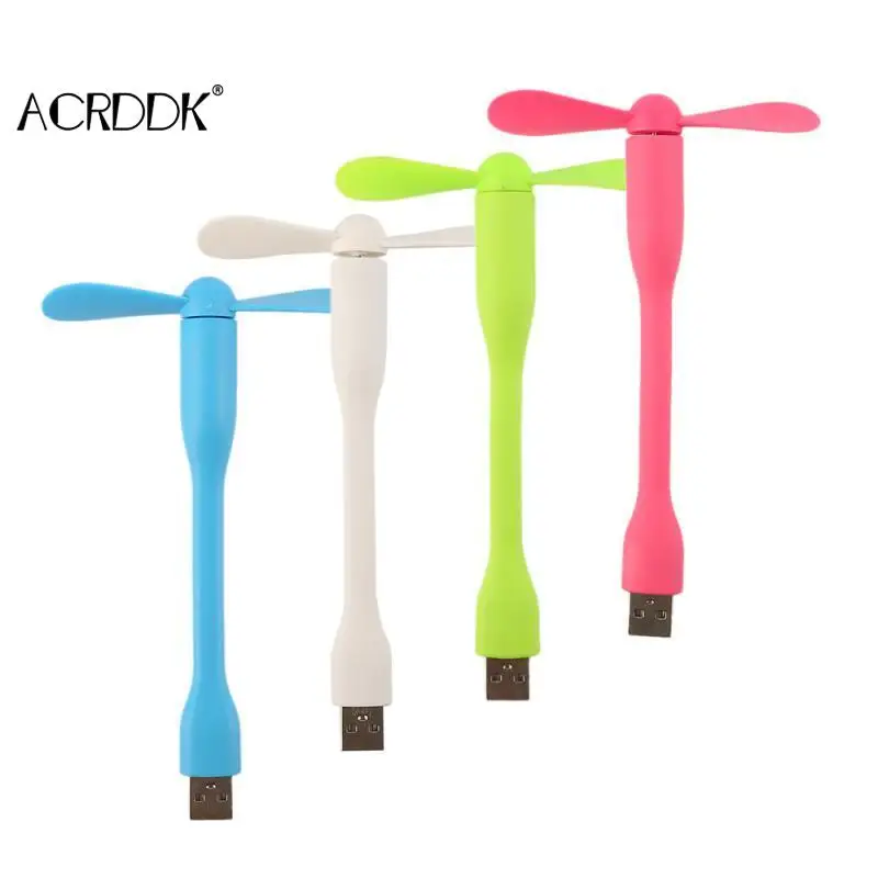 Creative USB Fan Flexible Portable Mini and LED Light Lamp Xiaomi Book For Power Bank Notebook Computer Gadgets FL | Компьютеры и офис