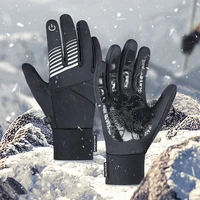 winter cycling gloves waterproof warm motorcycle gloves outdoor skiing hiking touchscreen full finger work bicycle accessories