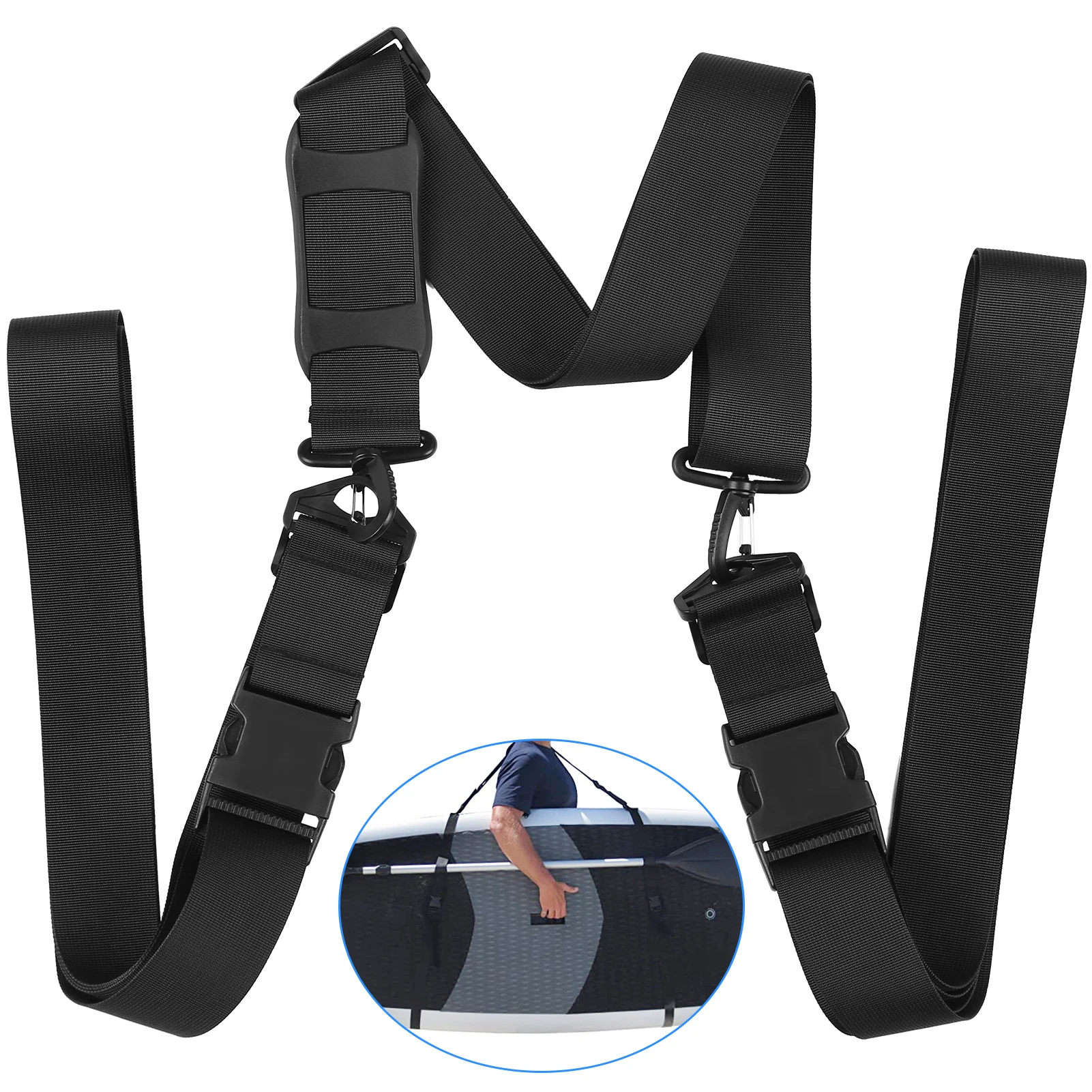 

Регулируемая доска для серфинга, плечевой ремень для переноски, ремень для весла, плавники для серфинга, лопатка, доска для серфинга, байдар...