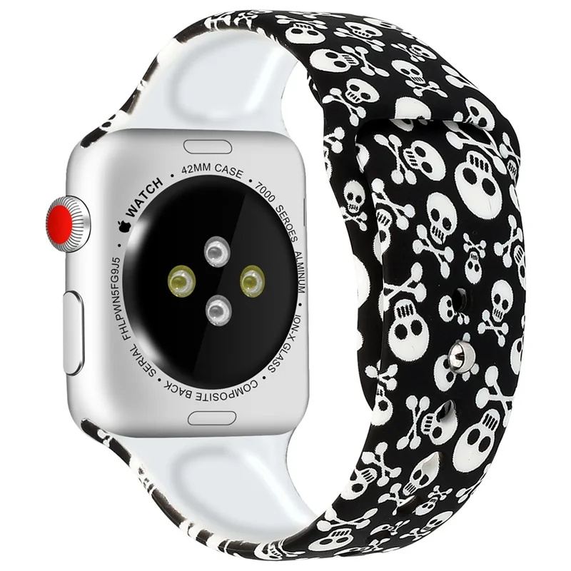 Oulucci Одноцветный ремешок для apple watch 38 мм/40 мм/42 мм/44 мм спортивный ремешок силиконовый ремешок аксессуары для apple watch 5/4/3/2/1