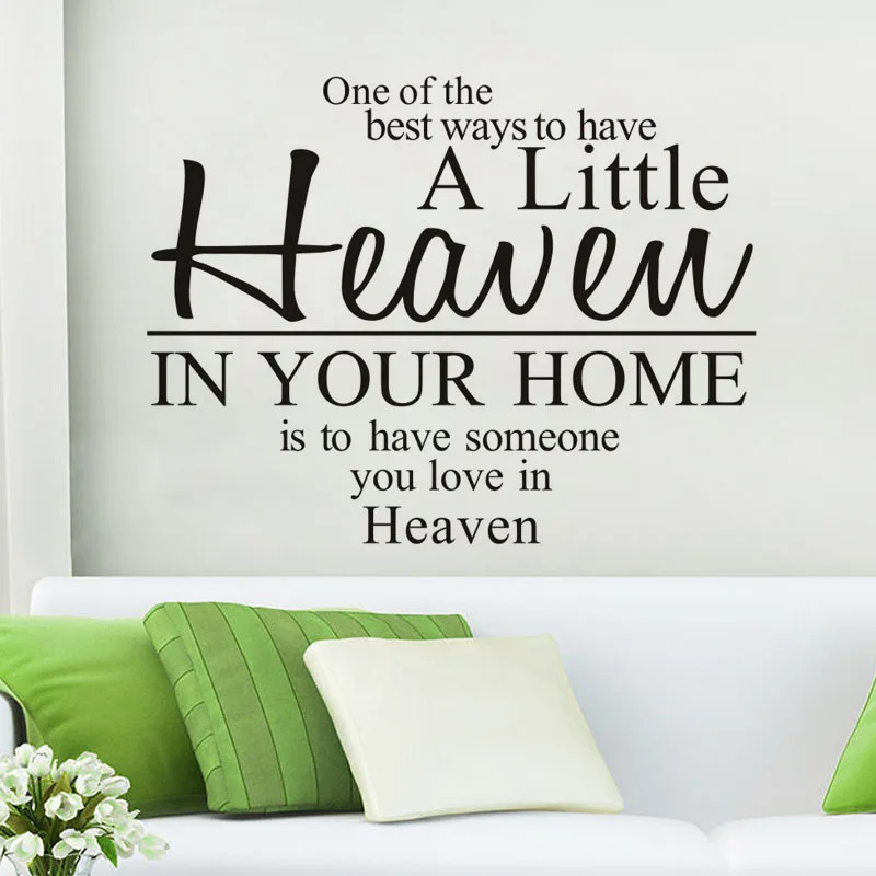 Небеса английские цитаты виниловые наклейки на стену забавные слова