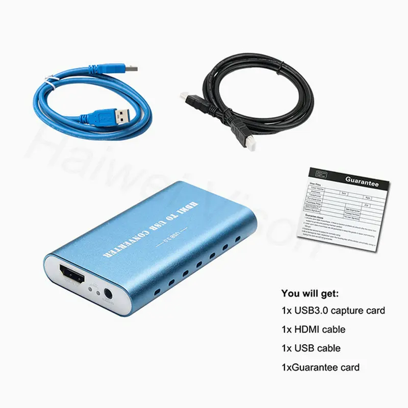 Verkaufen VC 3,0 4K HDMI Zu USB 3,0 Video Spiel Laptop Erfassen Karte Für Live-streaming Erfassen Video Hdmi Unterstützung Windows Linux Chrome OS