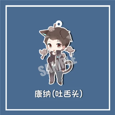 Type C Detroit: Become Human Connor Hanke Marcus Game Figure Keychain Key ring Strap Key chain cosplay props Gifts - Цвет: Type C