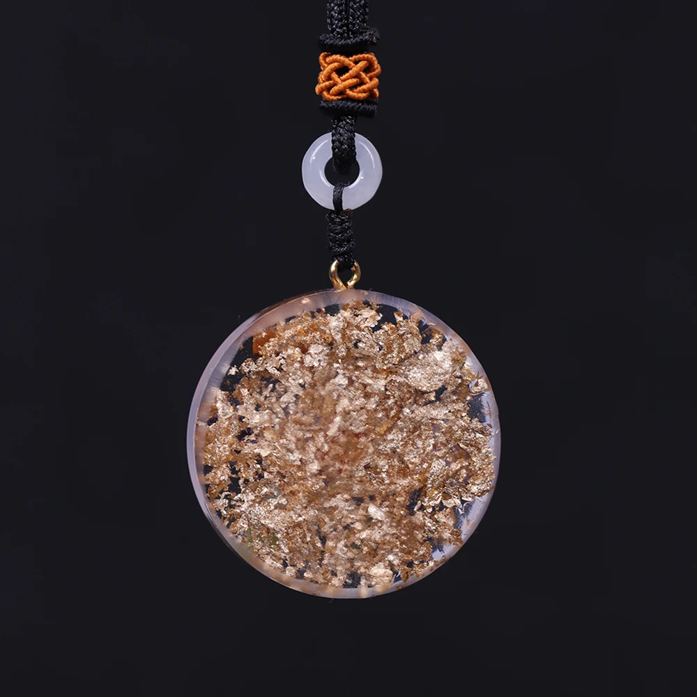 Хрустальные камни Рэйки лечение чакры энергии Orgonite Цепочки и ожерелья Перевозка