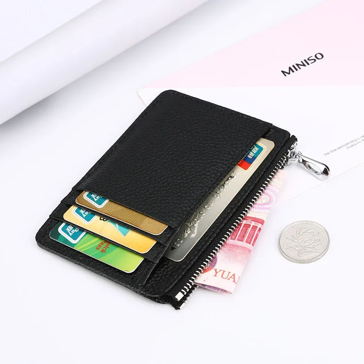 100% натуральная корова Винтаж Несколько Id Wallet бумажник карта Обложка Rits Бизнес