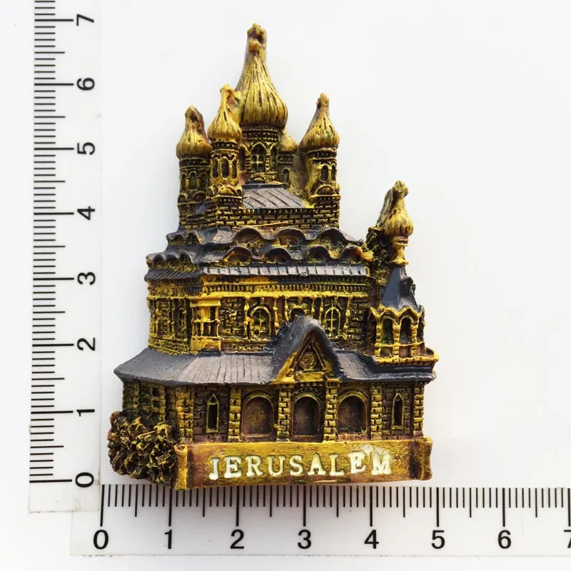 

Fridge Magnet Decoration Jerusalem Israel Tourism Souvenir Church of The Holy Sepulchre Jesus Wailing Wall Camel Sticker Crafts