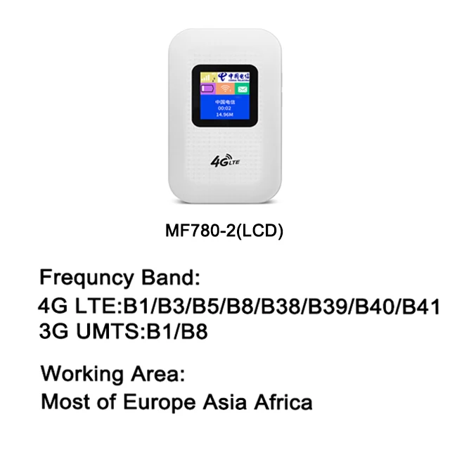 MF780-2(LCD) TianJie 4G LTE Wifi роутер 150 Мбит/с мини Мобильная точка доступа портативный автомобильный Mifi модем Ulocked беспроводной ключ 3g 4G Wi-Fi роутер - Цвет: MF780-2(LCD)