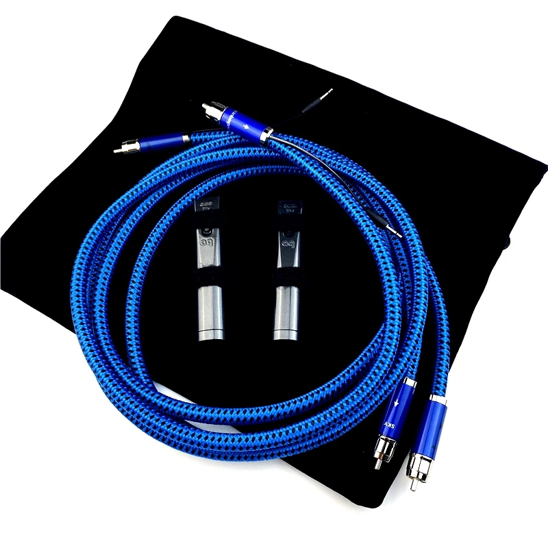 

Free shipping pair Cheap--Hi-End SKY RCA Interconnect Audio Cables with 72V DBS