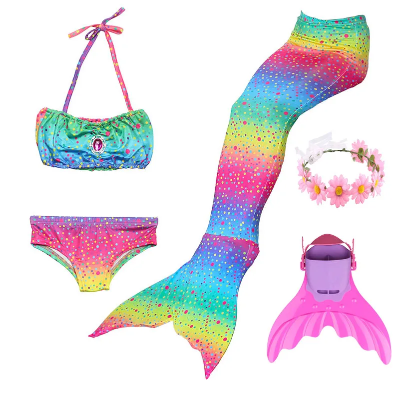 Женский купальник с хвостом Русалочки купальный костюм для косплея моноластами