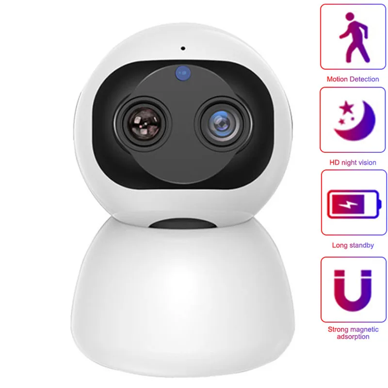 HD AI 1080P 8x Гибридная IP камера PTZ Беспроводная умная двойная зум Wi Fi автослежение