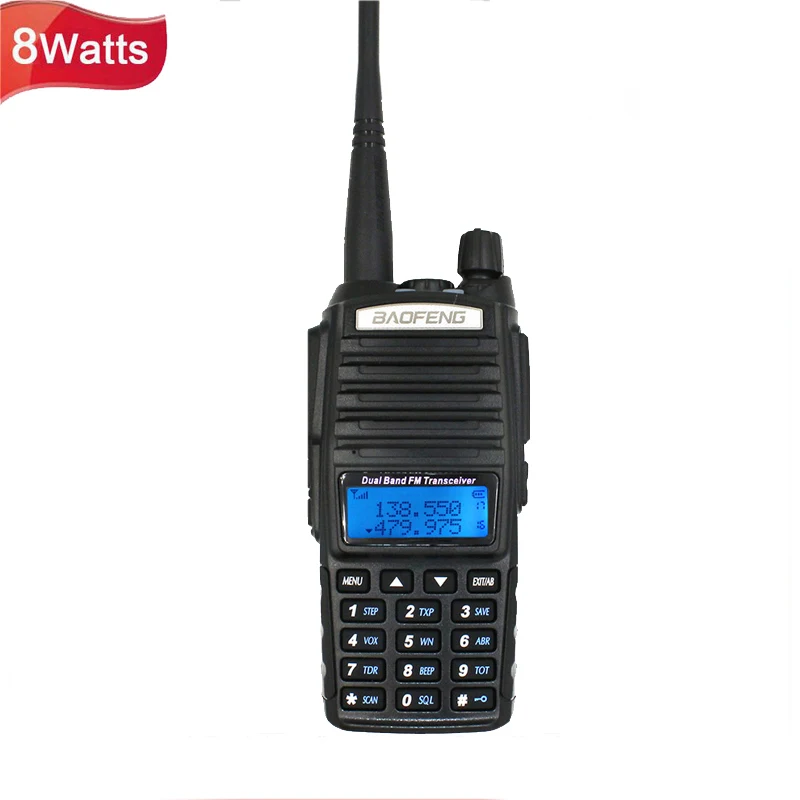 Портативная рация BaoFeng UV-82 8 Вт двухсторонняя радиосвязь трехдиапазонная 136-174 МГц