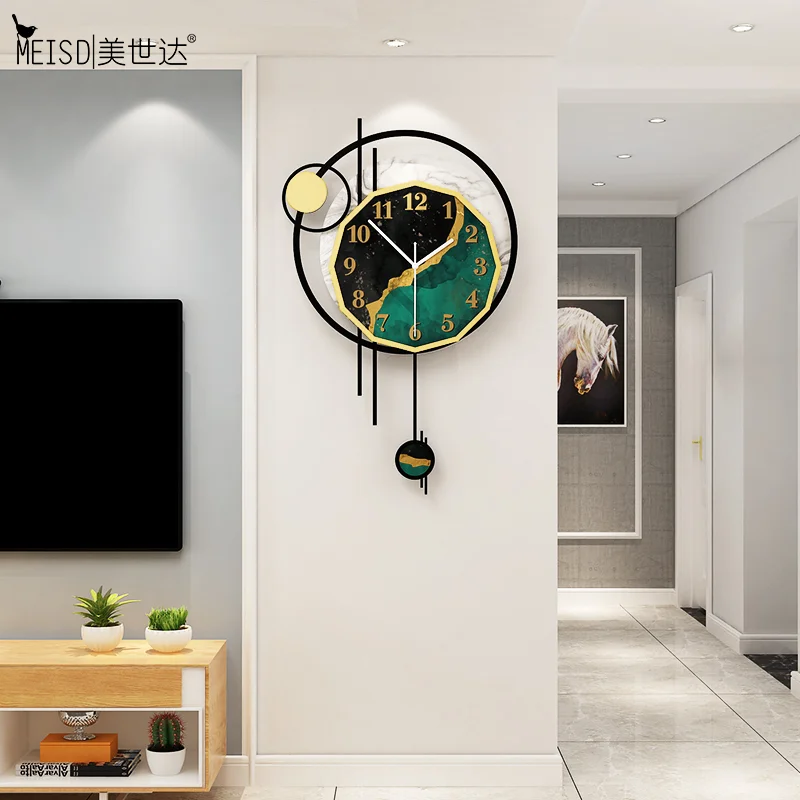 MEISD северные часы маятниковые настенные художественные украшения Винтажные