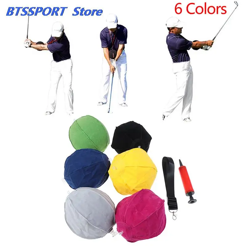 Golf Swing Trainer Aids Intelligent Impact Ball Assist Posture Correction Training Smart Inflatable Drop Ship | Спорт и развлечения
