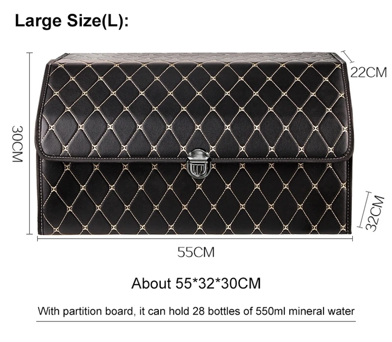 Высококачественный органайзер для багажника из искусственной кожи складной