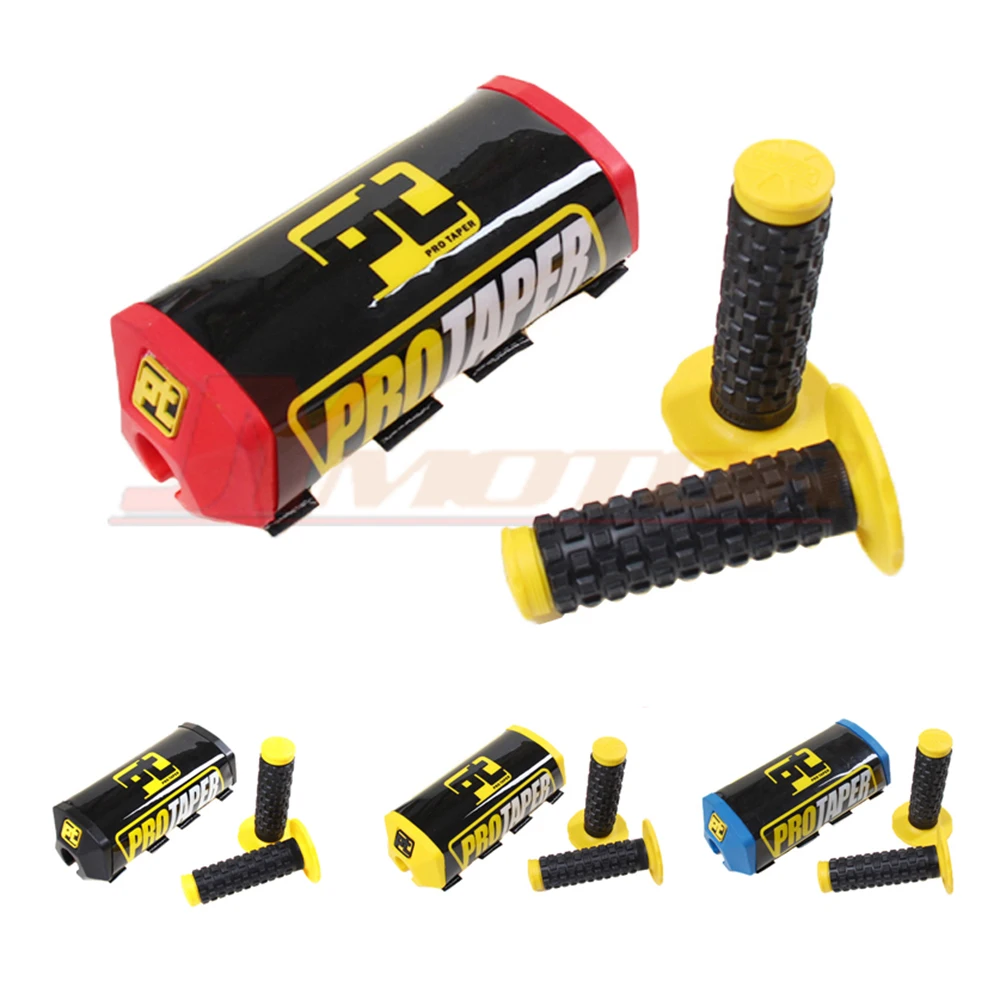 

Pro Taper Mx Motocross Dirt Bike Pit Bike Handlebar Bar Pad Fat Grips Chest Protector Cross Bar fit 1-1/8 Handle Bar