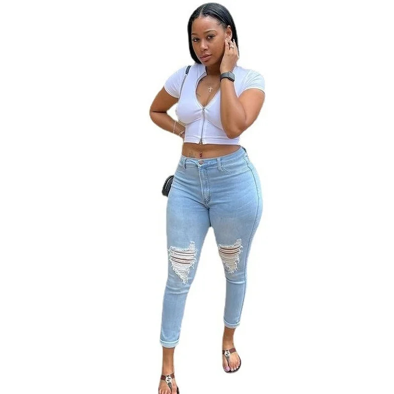 Модные женские джинсы Donsignet осенняя Повседневная Популярная уличная одежда