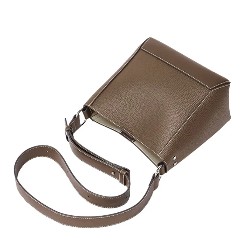 

Women Bag 2020 Genuine Leather Splicing Personality Fashion Designer Luxury New Handbags Crossbody Messenger Shoulder Bags