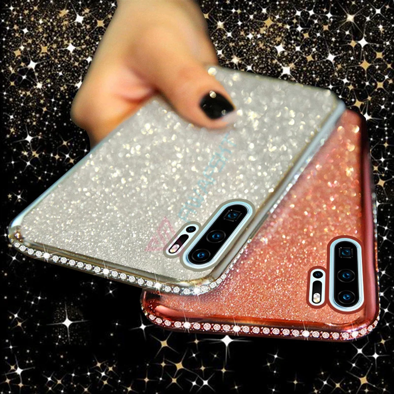 Блестящий блестящий чехол из мягкого ТПУ для Huawei Y5p y6p Y7p Y5 Y6 Y7 Y9 Prime 2019 P40 Lite E P30 Pro P20 P