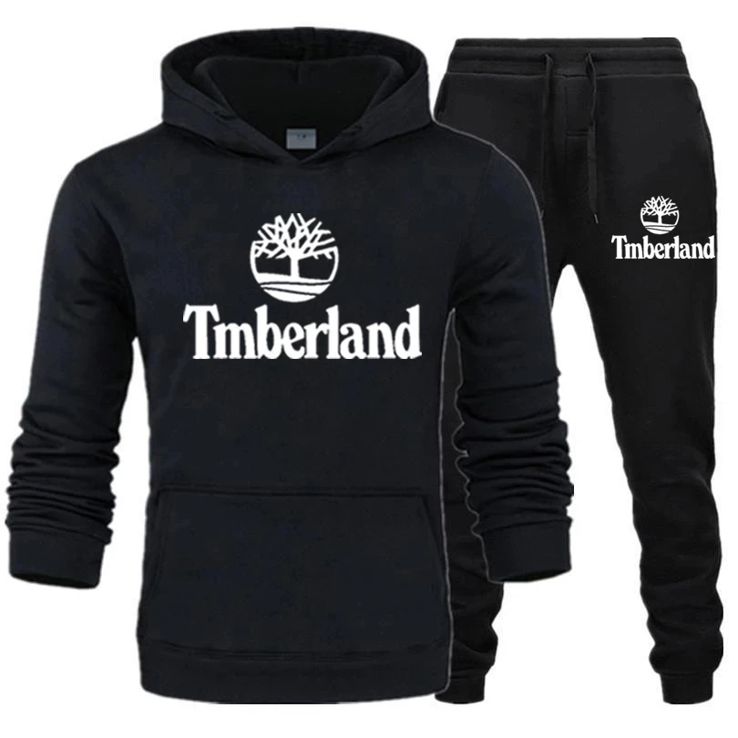 

Спортивный костюм мужской из двух предметов, брендовая Повседневная Толстовка с принтом и штаны, комплект спортивной одежды, осень