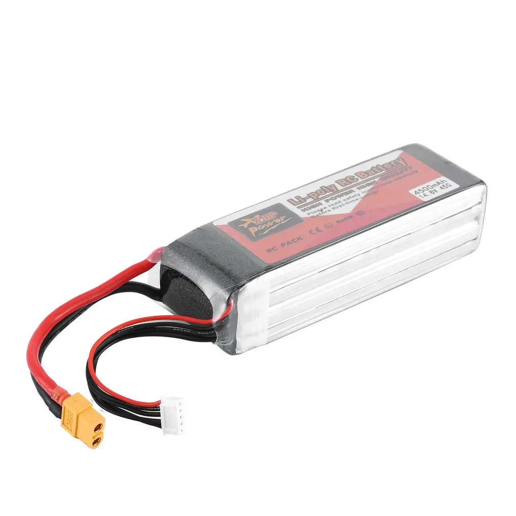 

ZOP Power 14.8V 45C 4500mAh T Plug XT60 Plug FL9044127 Lipo Battery Rechargeable Battery For RC Racing RC Aircraft