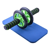 ab wheel roller coaster abdominal muscle trainer home floor fitness gym equipment exercise machine workout body building tools