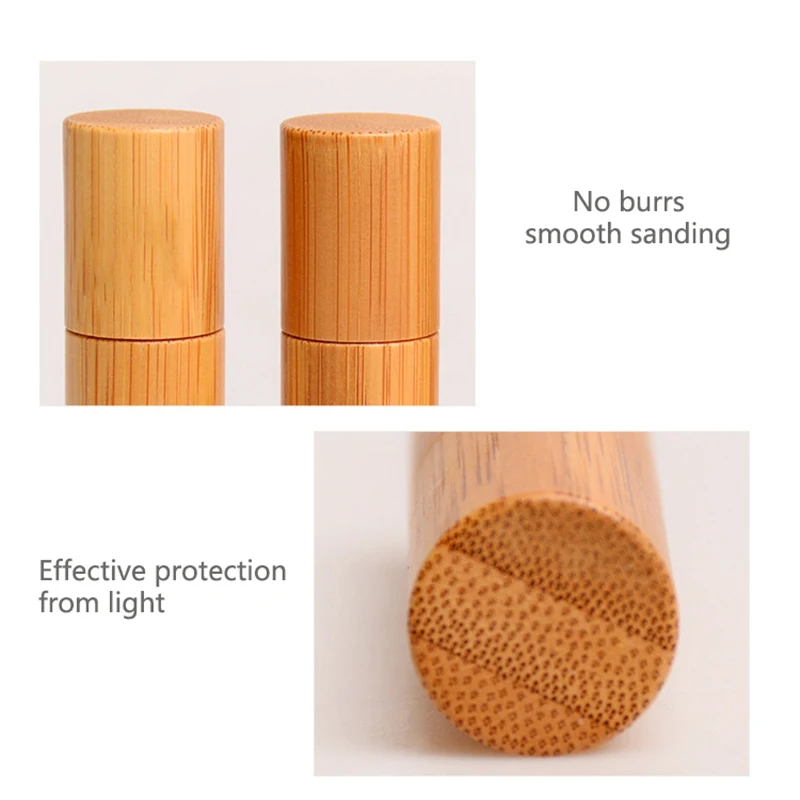 5 мл/10 мл пустая бутылка из натурального бамбука для макияжа | Красота и здоровье
