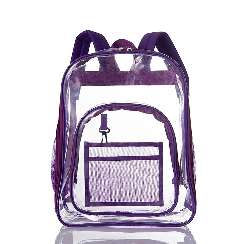 

Waterproof Backpack Travel PVC Storage Bag Transparent Large Capacity Student Schoolbag Fashion Backpack Clear Bag Organizer