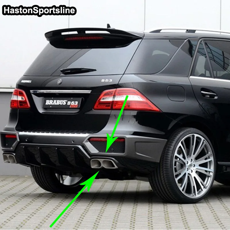 Задняя выхлопная труба для Mercedes Benz S Class W222 S63 AMG S320 S350 S450 S500 универсальная