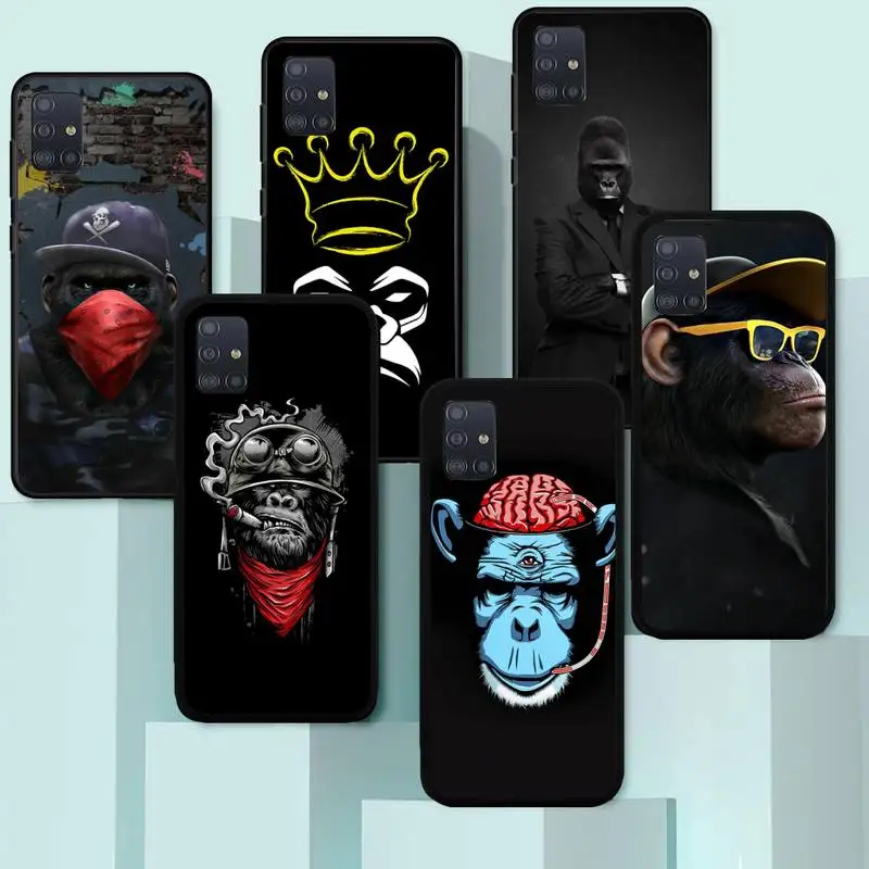 

Stylish monkey orangutan Phone Case For Samsung A50 A51 A71 A12 A72 A52 A32 A02 A20E A31 A40 A70 A80 Fundas coque