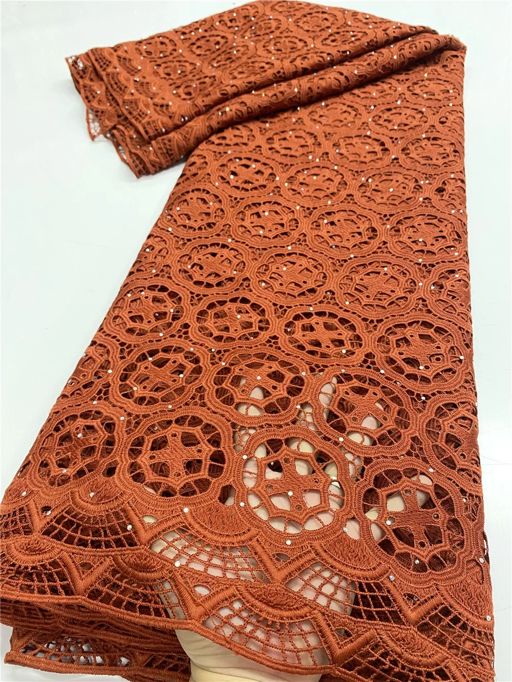 

Белая нигерийская африканская кружевная ткань 2022 высококачественное кружево 100% хлопок кружево гипюр кружевная ткань для свадебной вечери...