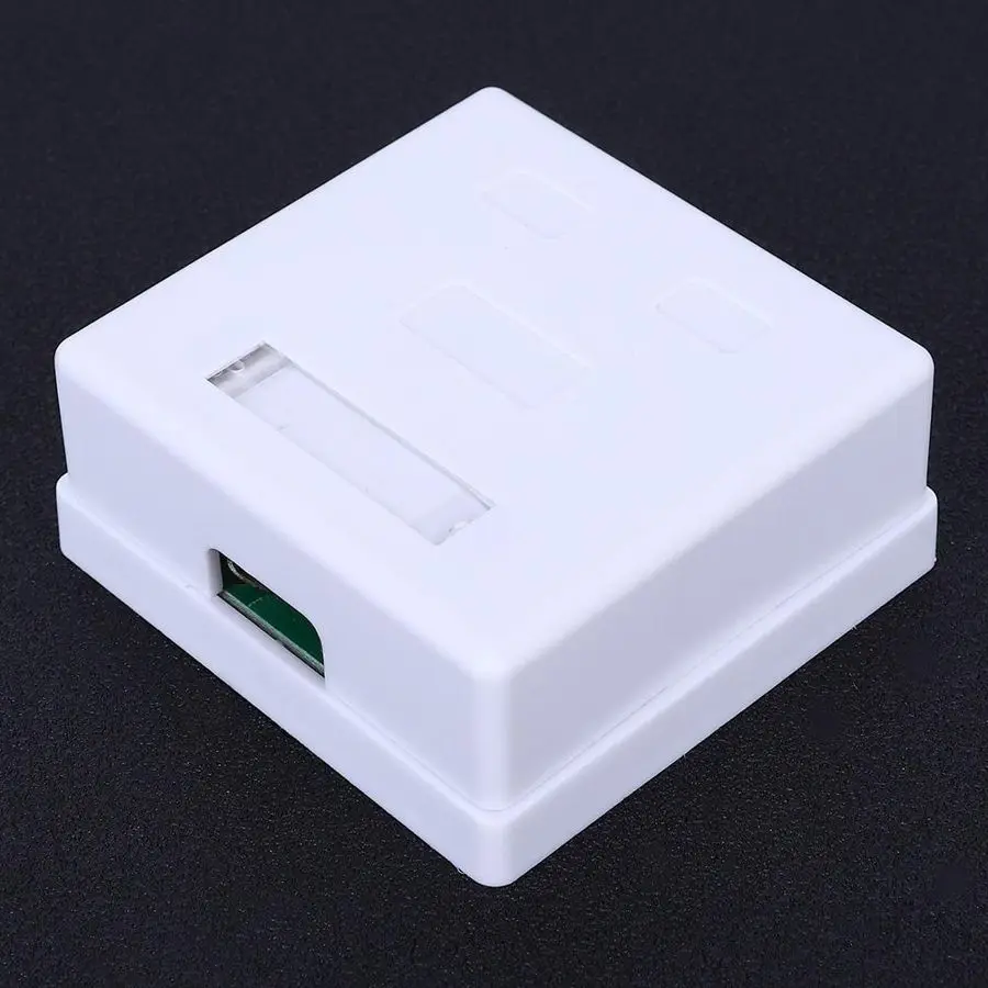 Соединительная коробка RJ45 8P8C сетевой разъем 2 порта гнездовой настольный