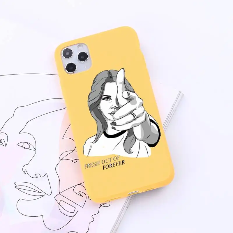 

Lana Del Rey Lust for Life high quality luxury Phone Case Candy Color for iPhone 6 7 8 11 12 s mini pro X XS XR MAX Plus