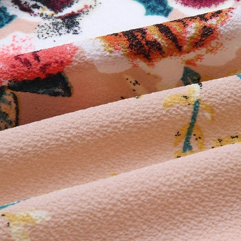 

Women Bohemian V Neckline Dress Flower Print Sleeveless Irregular Beach Dress Women's V-neck Bohemian Flower Print Dress