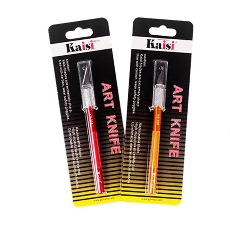 

Kaisi KS-306 DIY Handmade Art Knife Woodworking Carving Knife Mobile Phone Film With Metal Carving Knife 4#12#16# Blade Tool