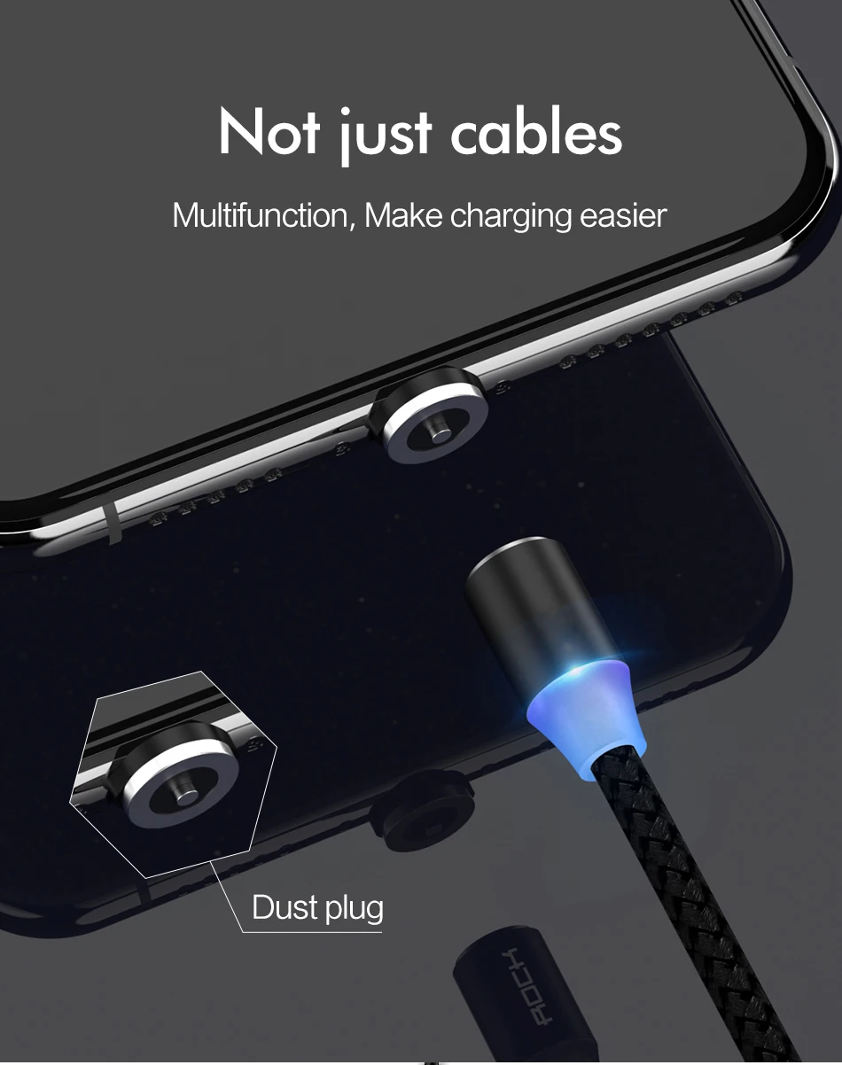 Biaze Магнитный usb кабель для зарядки usb type C для Iphone Xiaomi huawei samsung кабель для быстрой зарядки Micro USB кабель для светодиодного зарядного устройства