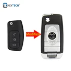 Модифицированный раскладной чехол OkeyTech для автомобильного ключа с дистанционным управлением чехол для Ford Fiesta Focus 2 Ecosport Kuga Escape 3 кнопки HU101 Blade