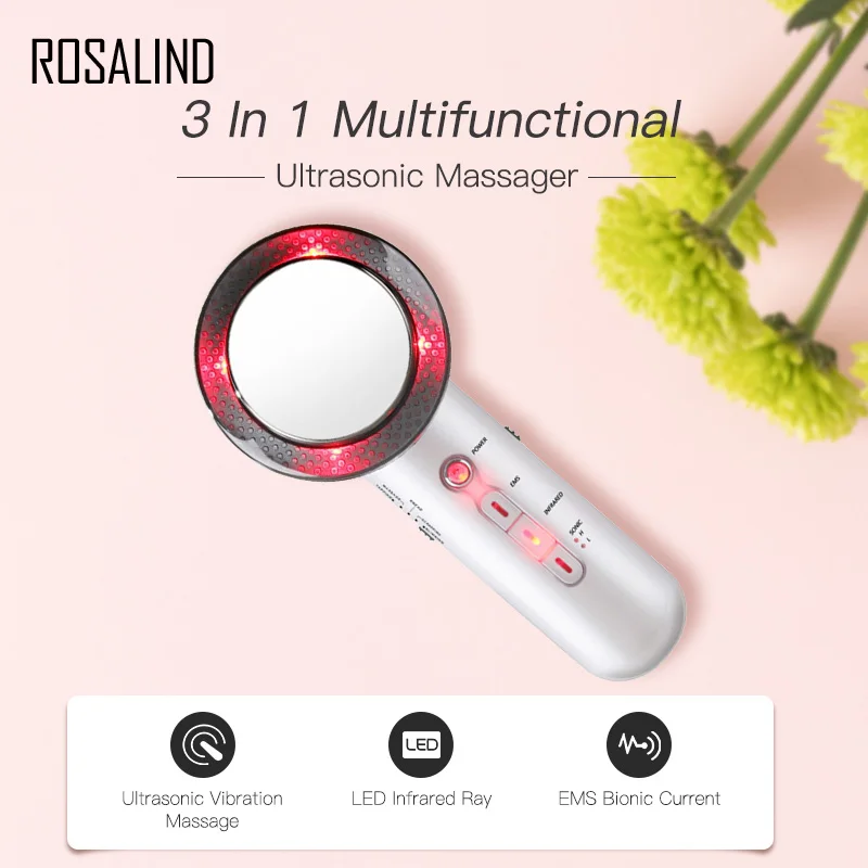 ROSALIND 3 в 1 Многофункциональный ручной ультразвуковой массаж инфракрасный