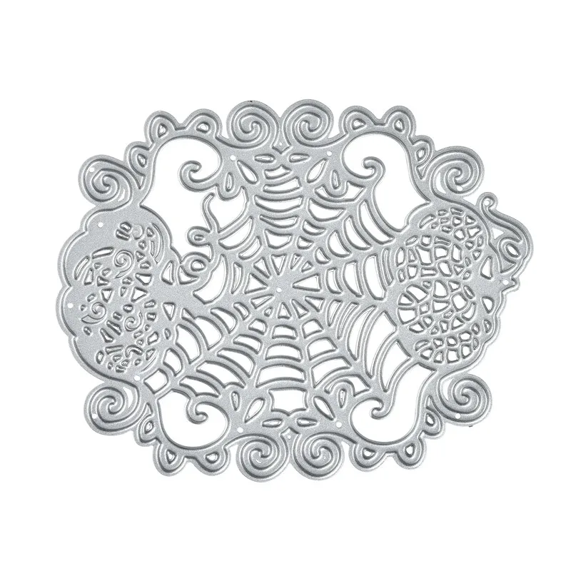 

Kokorosa Halloween Metal Cutting Dies Spider Web Stencils DIY Scrapbooking Decorative Embossing Handcraft Die Cutting Template