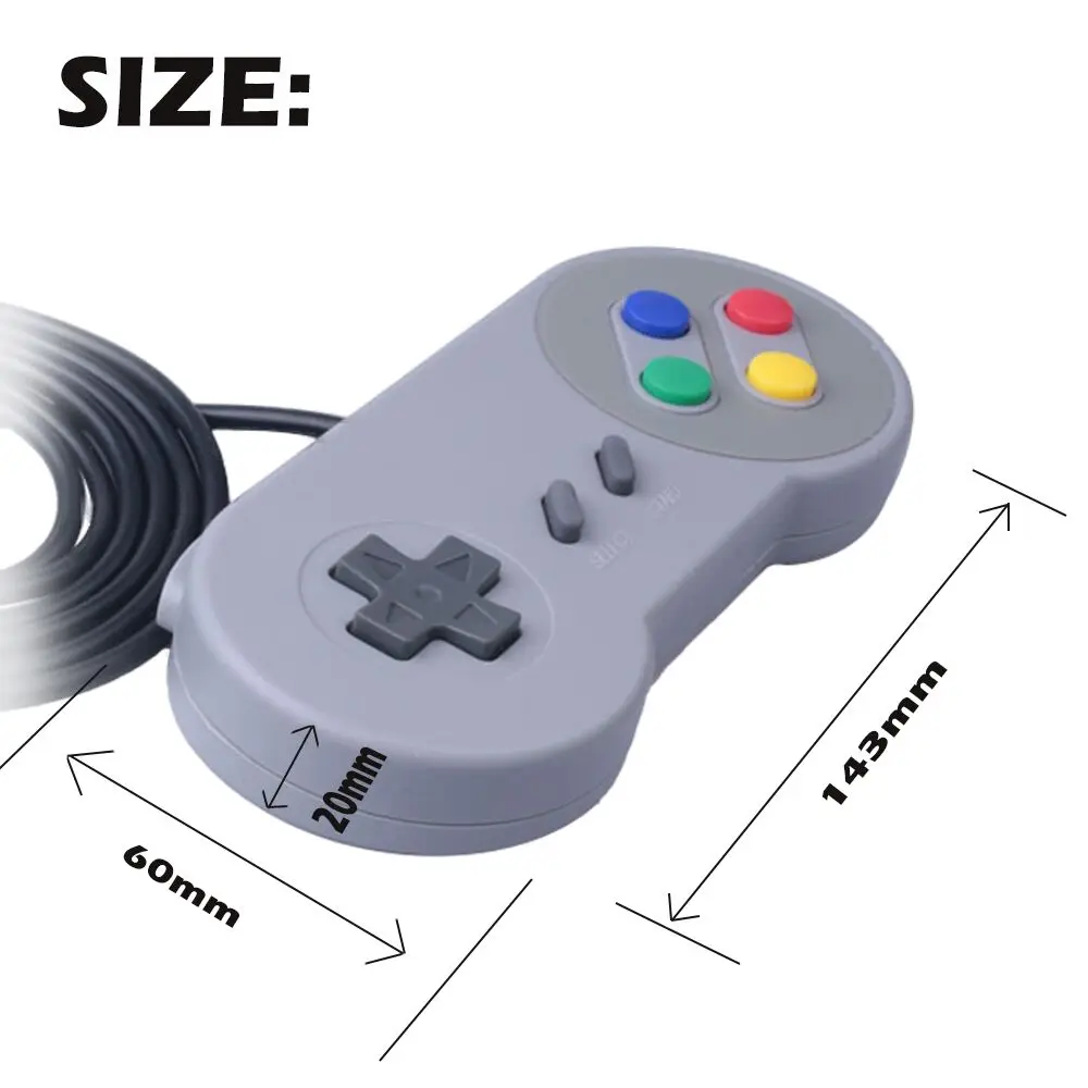 Игровой джойстик с USB управлением для nintendo SNES, игровой коврик для Windows PC, компьютерный джойстик для MAC