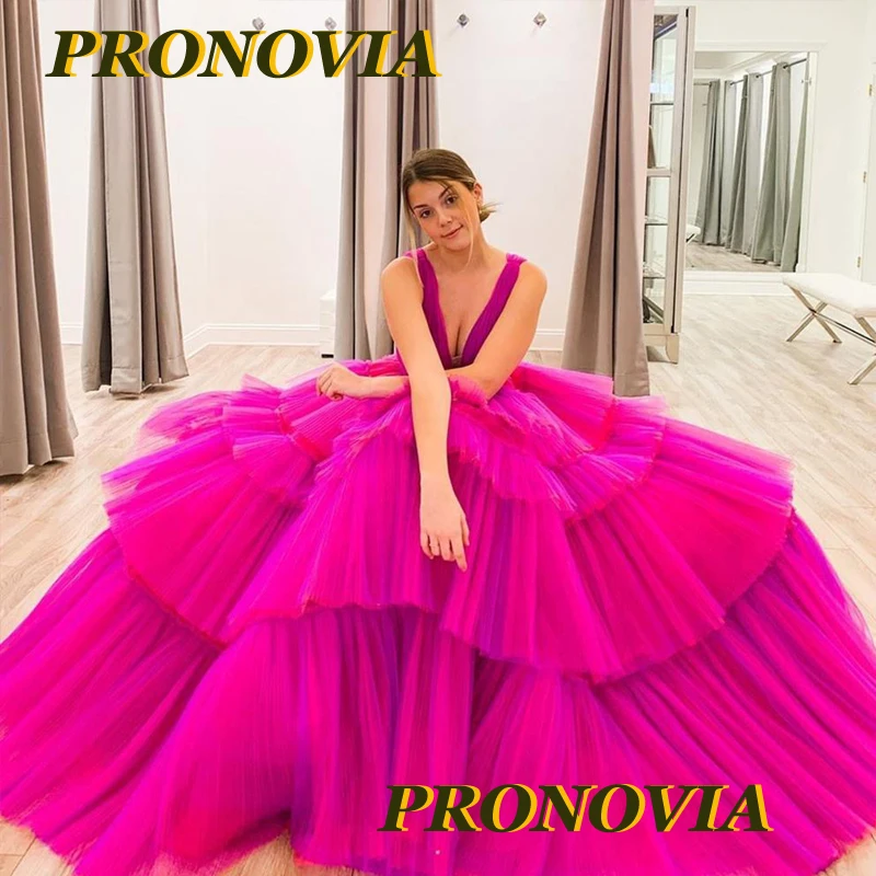 Милое вечернее платье для девушек с V образным вырезом ТРАПЕЦИЕВИДНОЕ Тюлевое в