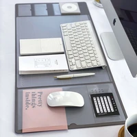 multifunctional oversized pu mouse pad student writing pad business desk mat laptop cushion desk organizer with calendar