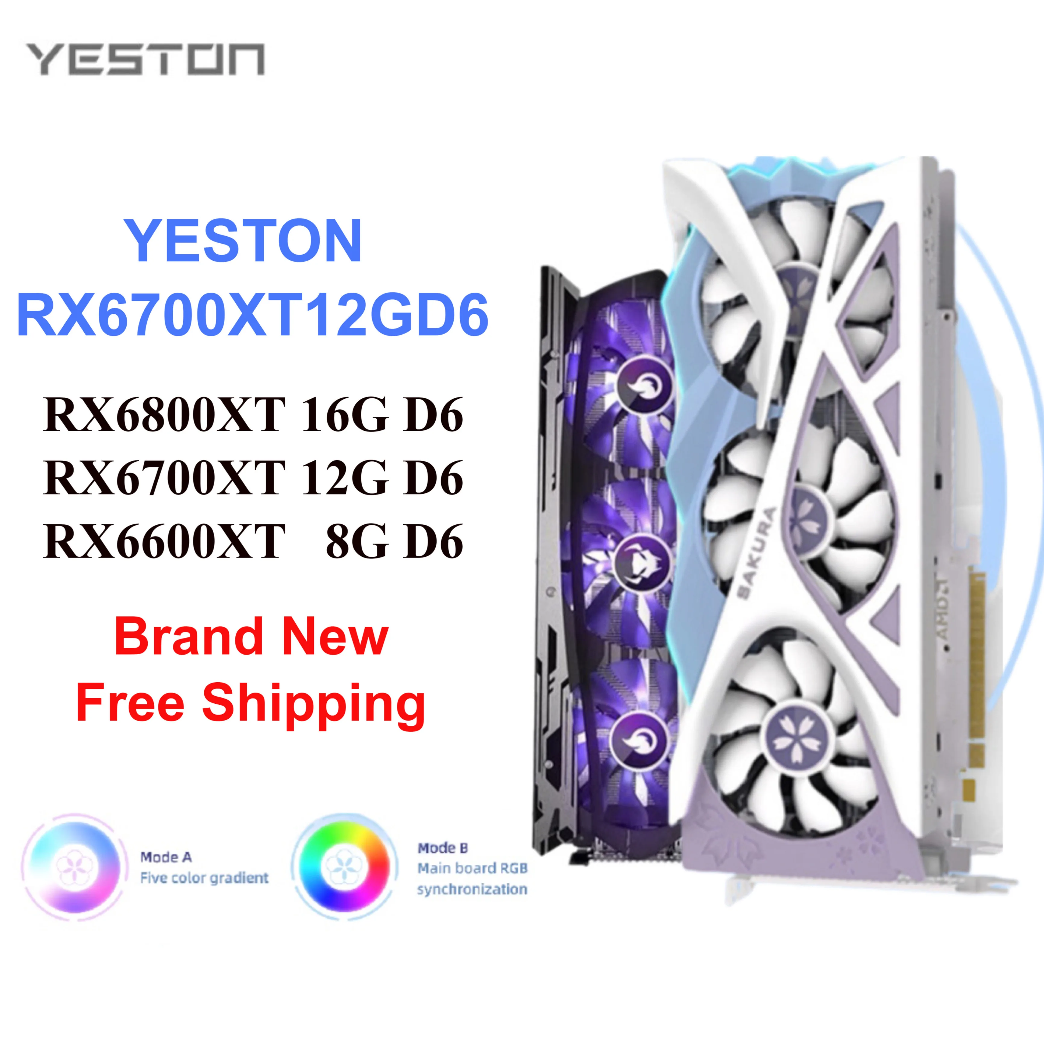 

Видеокарта Yeston RX6800XT, 16 ГБ, D6, 2065 нм, 2310-4,0 МГц, 16 ГБ/бит/GDDR6 PCI-Express