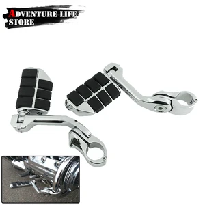 Motorcycle 32mm Engine Guard Highway Foot Pegs Footpeg Mount Footrest Pedal For Harley Touring Sportster XL883 XL1200 Fat Boy