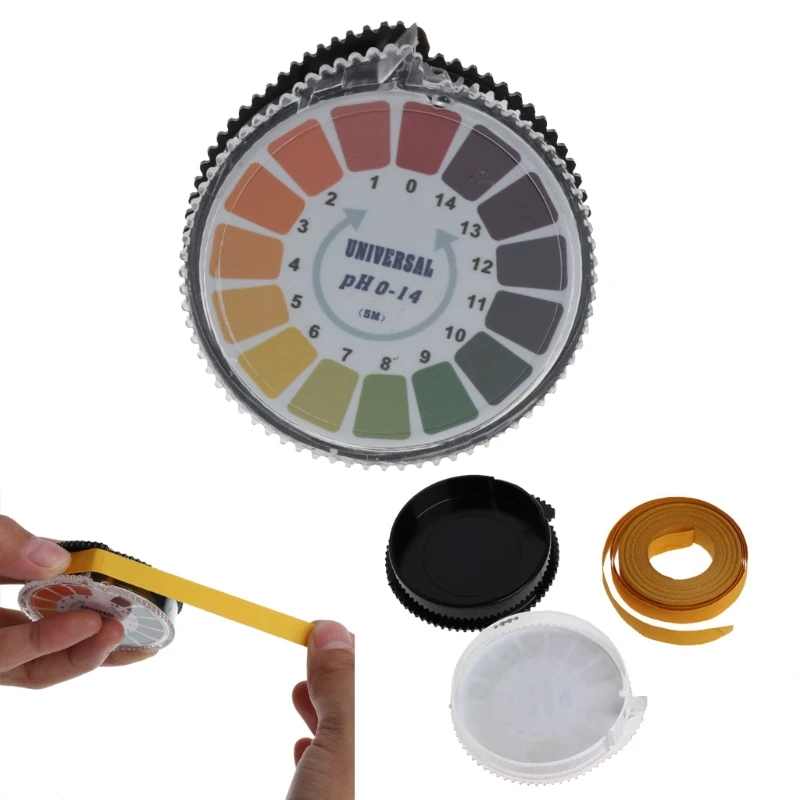 

Round 5m 0-14 PH Alkaline Acid Indicator Paper Water Urine Saliva Litmus Testing