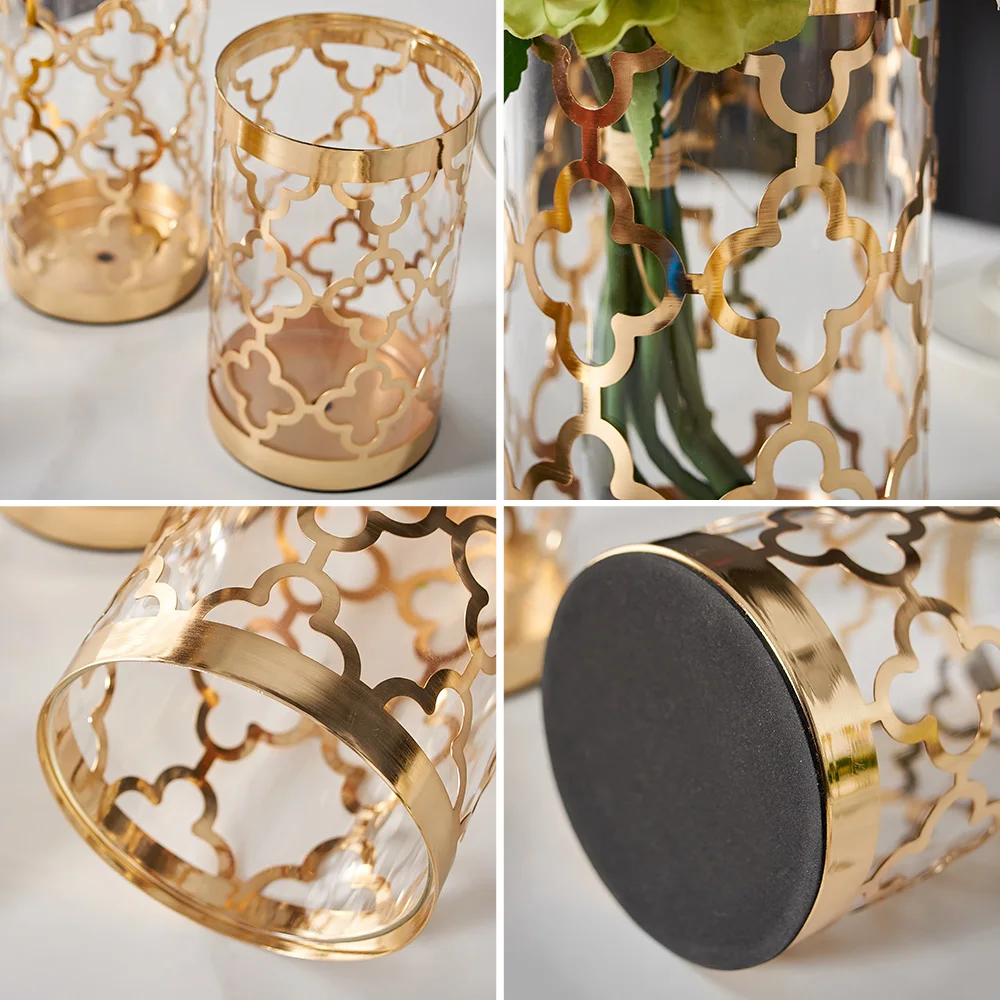 

Nordic Metal Decorative Vases Support for Flower Hydroponics Plant Stand Modern Home Decoration Accessories Interior Desk Decor