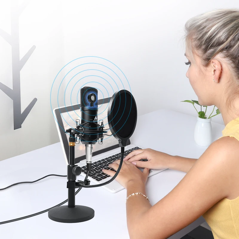 maono podcast microphone kit 3 5mm condenser studio microfono professional computer mic for youtube skype gaming pc laptop free global shipping