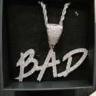 Цепочка с кулоном в виде букв инициала с фианитом